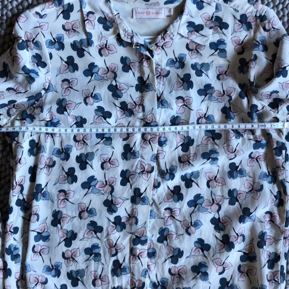 TORY BURCH Floral Silk Blouse - Picture 11 of 11